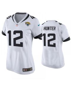 Women's Jacksonville Jaguars #12 Travis Hunter White 2025 NFL Draft First Round Pick Alternate Game Player Jersey