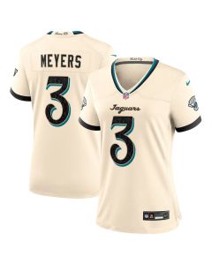 Women's Jacksonville Jaguars #3 Jakobi Meyers Cream 2026 Rivalries Collection Game Jersey (Cream)