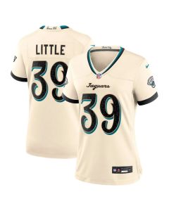 Women's Jacksonville Jaguars #39 Cam Little Cream 2026 Rivalries Collection Game Jersey