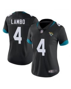 Women's Jacksonville Jaguars #4 Josh Lambo Black Vapor Untouchable Limited Stitched NFL Jersey(Run Small)