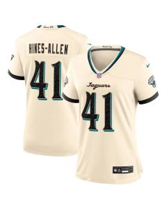 Women's Jacksonville Jaguars #41 Josh Hines-Allen Cream 2026 Rivalries Collection Game Jersey