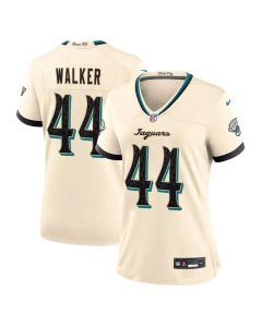 Women's Jacksonville Jaguars #44 Travon Walker Cream 2026 Rivalries Collection Game Jersey (Cream)