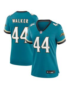 Women's Jacksonville Jaguars #44 Travon Walker Nike Teal Prowler Throwback Game Jersey (Teal)