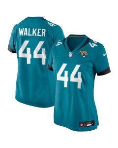 Women's Jacksonville Jaguars #44 Travon Walker Teal Game Jersey