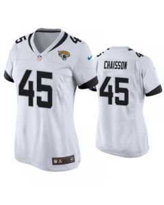 Women's Jacksonville Jaguars #45 K'Lavon Chaisson White Stitched Jersey(Run Small)