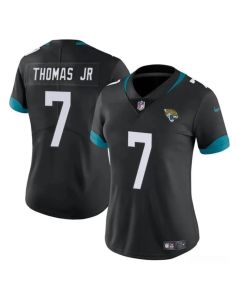 Women's Jacksonville Jaguars #7 Brian Thomas Jr Black 2024 Draft Vapor Stitched Jersey(Run Small)