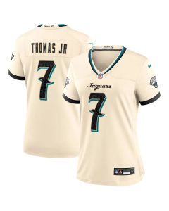 Women's Jacksonville Jaguars #7 Brian Thomas Jr Cream 2026 Rivalries Collection Game Jersey (Cream)