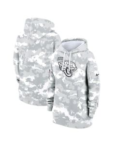 Women's Jacksonville Jaguars Arctic Camo 2024 Salute To Service Club Fleece Pullover Hoodie (Camo)