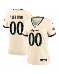 Women's Jacksonville Jaguars Cream 2026 Rivalries Collection Game Custom Jersey (Cream)