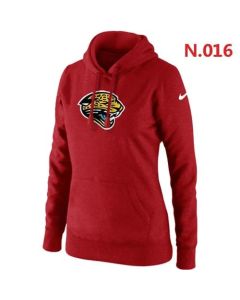 Women's Jacksonville Jaguars Logo Pullover Hoodie Red