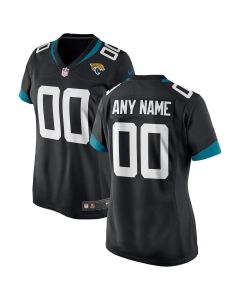 Women's Jacksonville Jaguars Black Game Custom Jersey