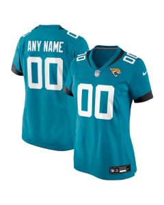 Women's Jacksonville Jaguars Nike Teal Game Team Custom Jersey (Teal)