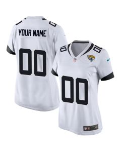 Women's Jacksonville Jaguars Nike White Road Game Custom Jersey (White)