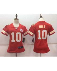 Women's Kansas City Chiefs #10 Tyreek Hill Red Untouchable Limited Stitched NFL Jersey