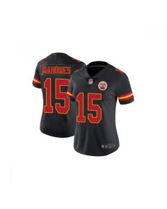 Women's Kansas City Chiefs #15 Patrick Mahomes Black Vapor Untouchable Stitched NFL Jersey(Run Small)