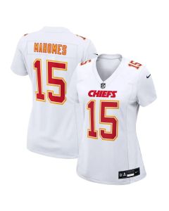 Women's Kansas City Chiefs #15 Patrick Mahomes Tundra White Fashion Game Jersey (White)