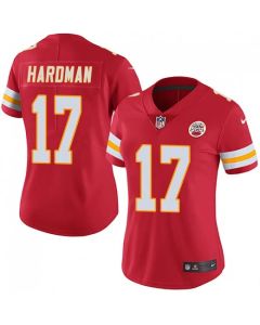 Women's Kansas City Chiefs #17 Mecole Hardman Red Vapor Untouchable Limited Stitched NFL Jersey(Run Small)