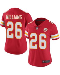Women's Kansas City Chiefs #26 Damien Williams Red Vapor Untouchable Limited Stitched NFL Jersey(Run Small)