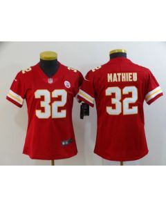 Women's Kansas City Chiefs #32 Tyrann Mathieu Red Vapor Untouchable Limited Stitched NFL Jersey(Run Small)