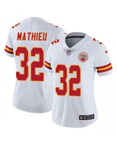 Women's Kansas City Chiefs #32 Tyrann Mathieu White Vapor Untouchable Limited Stitched NFL Jersey(Run Small)
