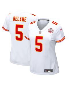 Women's Kansas City Chiefs #5 Mansoor Delane Nike White 2026 NFL Draft Game Jersey (White)