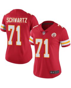 Women's Kansas City Chiefs #71 Schwart Red Vapor Untouchable Stitched NFL Jersey(Run Small)
