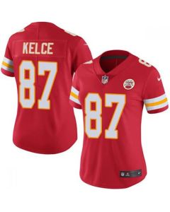 Women's Kansas City Chiefs #87 Travis Kelce Red Vapor Untouchable Stitched NFL Jersey(Run Small)