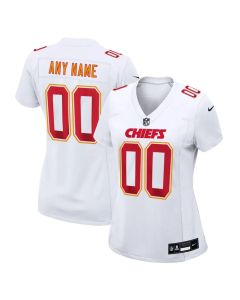 Women's Kansas City Chiefs Custom Tundra White Fashion Game Jersey