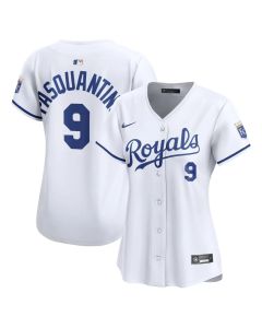 Women's Kansas City Royals #9 Vinnie Pasquantino White Home Limited Jersey