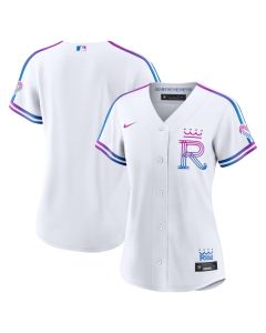 Women's Kansas City Royals Nike White 2026 City Connect Stadium Jersey (White)
