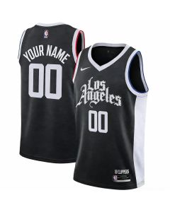 Women's LA Clippers Nike Black 2020/21 Swingman Player City Edition Custom Jersey