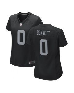 Women's Las Vegas Raiders #0 Jakorian Bennett Black Stitched Jersey(Run Small)