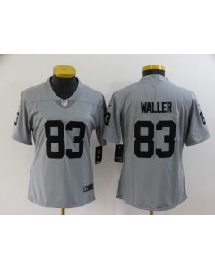 Women's Las Vegas Raiders #83 Darren Waller Grey Vapor Untouchable Limited Stitched Jersey(Run Small)