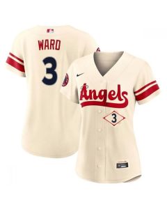 Women's Los Angeles Angels #3 Taylor Ward 2022 Cream City Connect Stitched Baseball Jersey(Run Small)