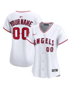Women's Los Angeles Angels Nike White Home Limited Custom Jersey