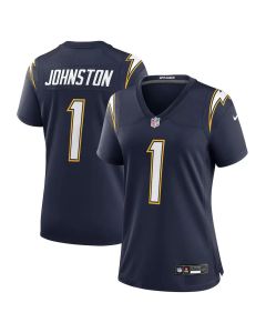 Women's Los Angeles Chargers #1 Quentin Johnston Navy Alternate Super Chargers Game Jersey (Navy)