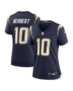 Women's Los Angeles Chargers #10 Justin Herbert Navy Alternate Super Chargers Game Jersey