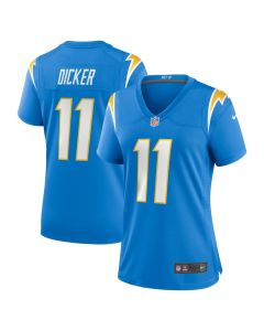 Women's Los Angeles Chargers #11 Cameron Dicker Powder Blue Game Jersey (Blue)