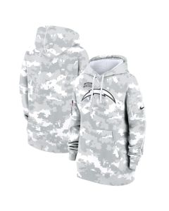 Women's Los Angeles Chargers Arctic Camo 2024 Salute To Service Club Fleece Pullover Hoodie (Camo)
