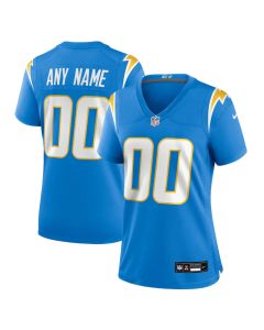 Women's Los Angeles Chargers Nike Powder Blue Game Custom Jersey (Blue)