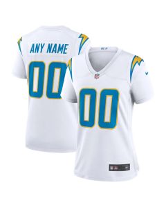Women's Los Angeles Chargers White Game Custom Jersey