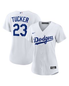 Women's Los Angeles Dodgers #23 Kyle Tucker White Home Replica Jersey (White)