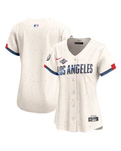 Women's Los Angeles Dodgers Cream 2025 World Series City Connect Limited Jersey (Cream)