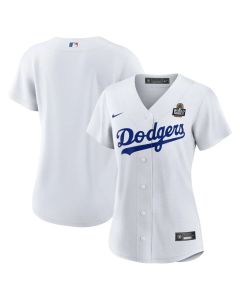 Women's Los Angeles Dodgers White 2024 World Series Home Replica Jersey (White)