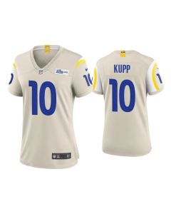 Women's Los Angeles Rams #10 Cooper Kupp Bone Vapor Untouchable Limited Stitched Jersey(Run Small)