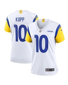 Women's Los Angeles Rams #10 Cooper Kupp White Vapor Untouchable Limited Stitched Jersey(Run Small)