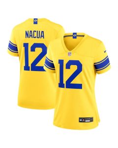 Women's Los Angeles Rams #12 Puka Nacua Nike Classic Sol Game Jersey (Style 2)