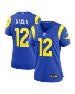 Women's Los Angeles Rams #12 Puka Nacua Nike Royal Game Jersey (Royal)
