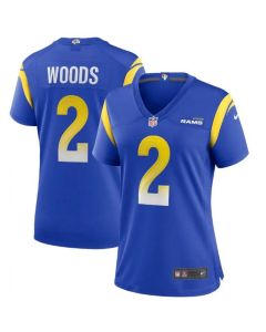 Women's Los Angeles Rams #2 Robert Woods Royal Vapor Untouchable Limited Stitched Jersey(Run Small)