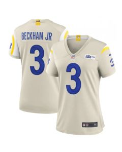 Women's Los Angeles Rams #3 Odell Beckham Jr. Bone Vapor Untouchable Limited Stitched Jersey(Run Small)